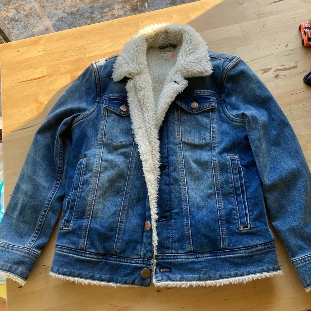 Crewcuts girls Jean shepherd jacket